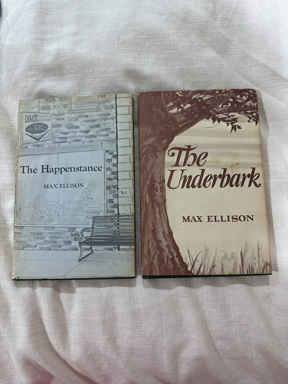 Max Ellison The Happenstance And The Underbark Signed Hardcover Books
